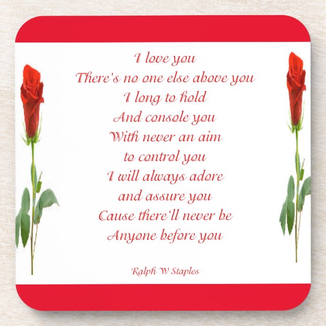 Dessous-de-verre Je t'aime (Devant)