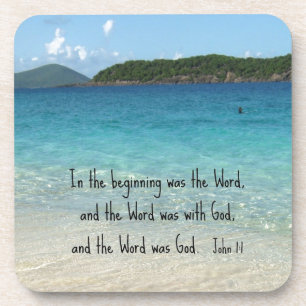 Dessous-de-verre Jean 1:1 Au début était la Parole...