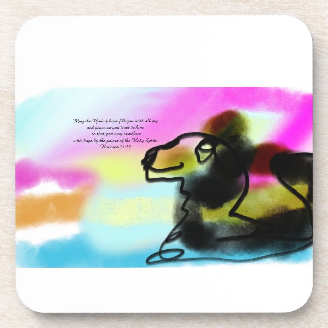 Dessous-de-verre Jésus amour (Devant)