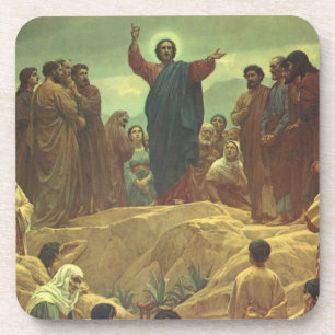 Dessous-de-verre Jésus-Christ Sermon sur la montagne, Religion Vint