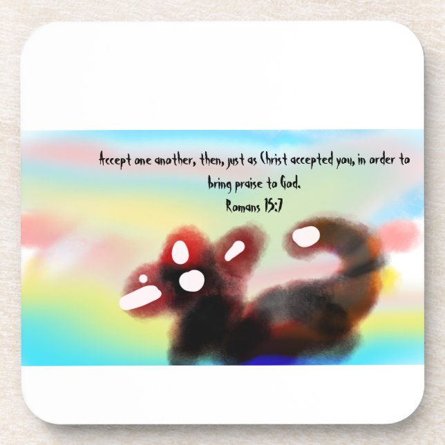 Dessous-de-verre Jésus ici  (Devant)