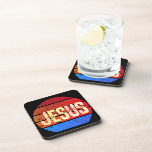 Dessous-de-verre Jésus, la façon dont la vérité et le coucher du so