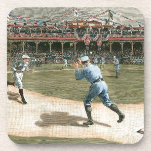Dessous-de-verre Jeu de baseball 1886 de ligue nationale
