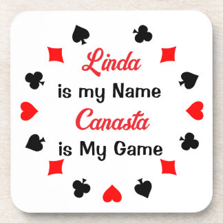 Dessous-de-verre Jeu de Cartes Canasta Personnalisé