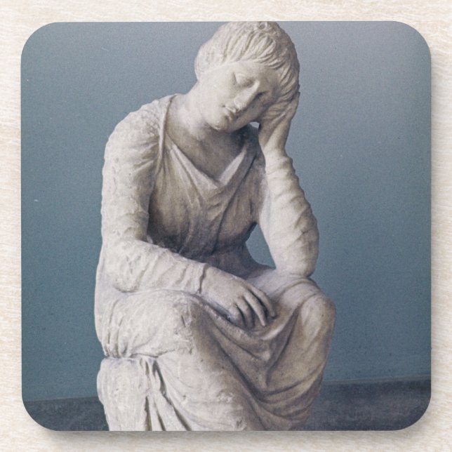 Dessous-de-verre Jeune fille s'affligeante, grenier, Grèce, c.330 (Devant)