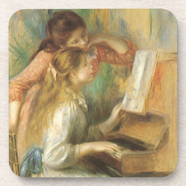 Dessous-de-verre Jeunes filles au piano par Pierre Renoir (Devant)