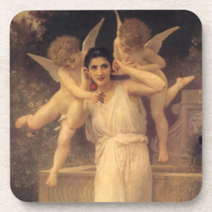 Dessous-de-verre Jeunesse par Bouguereau, Portrait d'anges victorie