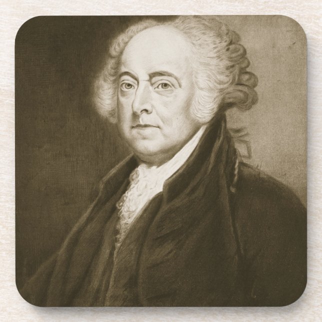 Dessous-de-verre John Adams, 2ème Président des États-Unis de (Devant)
