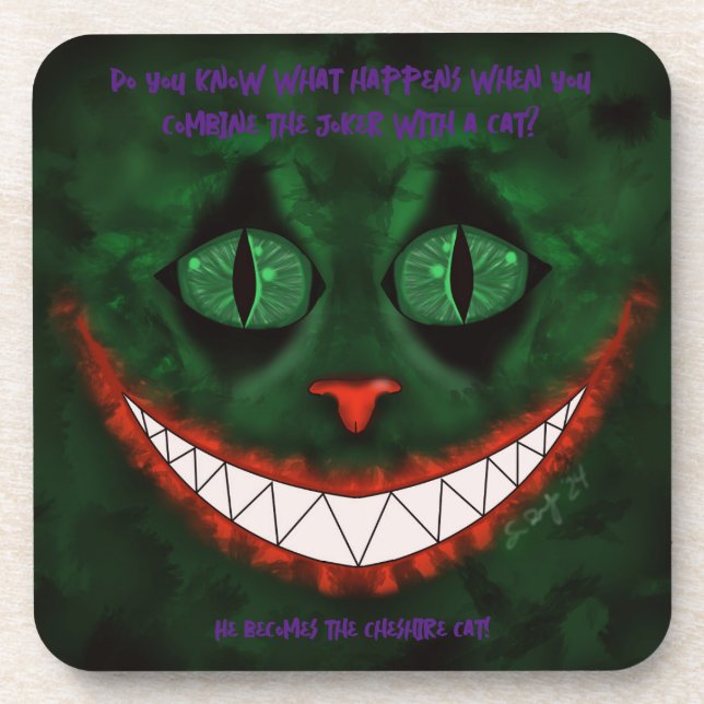 Dessous de verre Joker Cheshire (Devant)