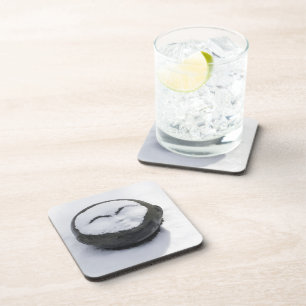 Dessous-de-verre Joli Bouddha Avec Le Visage De Neige