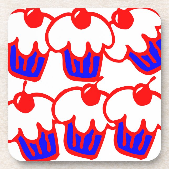 Dessous-de-verre joli cupcake (Devant)