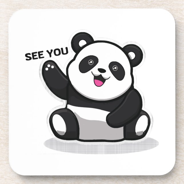 Dessous-de-verre joli petit panda (Devant)