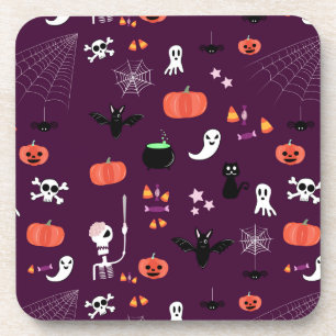 Dessous-de-verre Jolie Art Halloween Effrayant