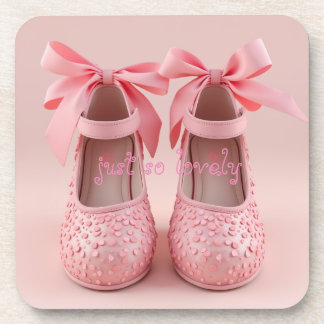 Dessous-de-verre jolies chaussures roses