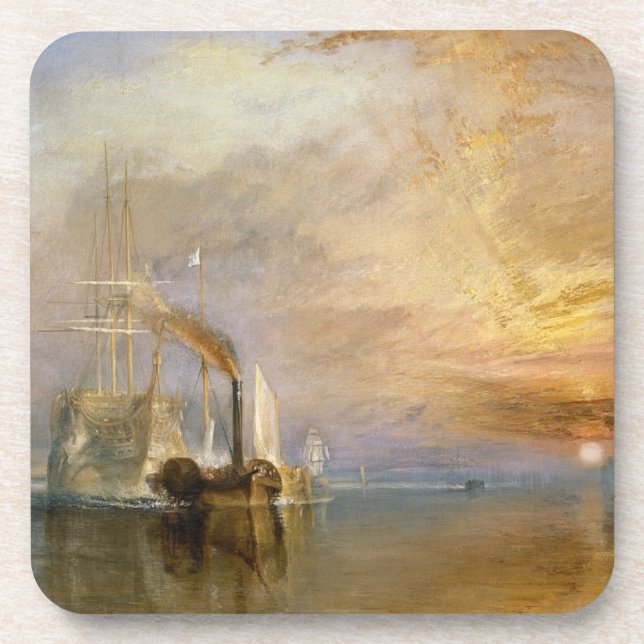 Dessous-de-verre Joseph Mallord William Turner | le Temer de combat (Devant)