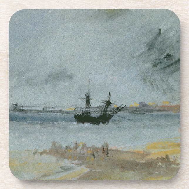 Dessous-de-verre Joseph William Turner| Navire terrestre, pont (Devant)