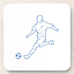 Dessous-de-verre joueur de football
