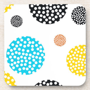 Dessous-de-verre Joueuse, tendance, cool, amusante, cercles pointil