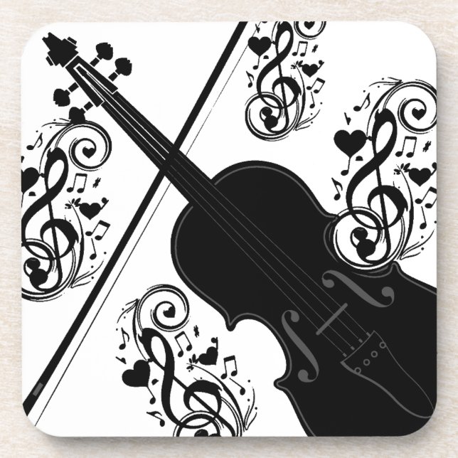 Dessous-de-verre Jouons,Violin_ (Devant)