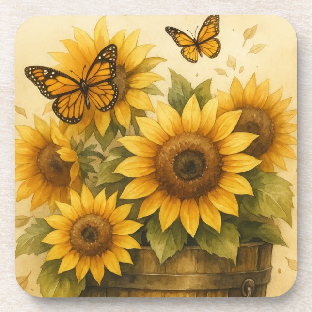 Dessous-de-verre Journal Tournesol (Devant)