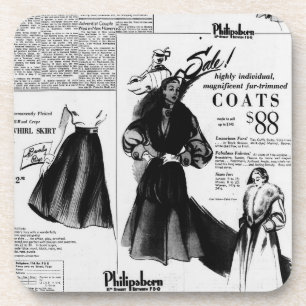 Dessous-de-verre Journal vintage 26 octobre 1951