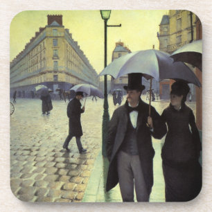Dessous-de-verre Journée de la Pluie de Paris par Gustave Caillebot