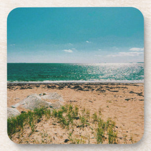 Dessous-de-verre Journée d'été à la plage dans l'archipel suédois