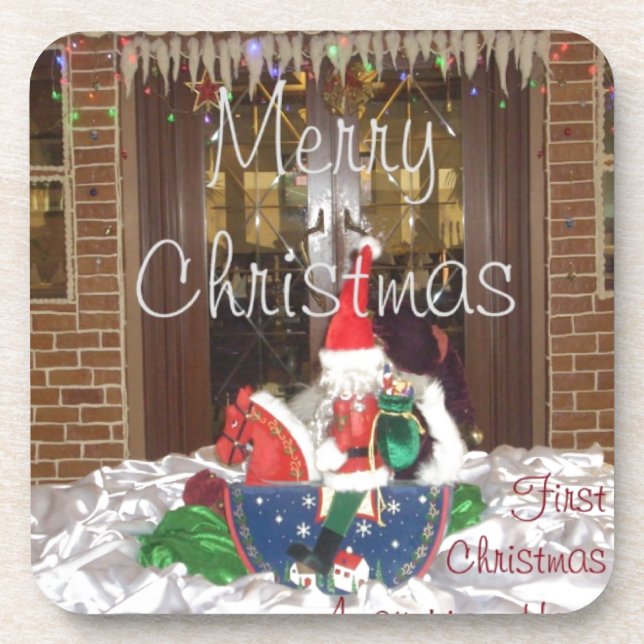 Dessous-de-verre Joyeuses fêtes de Noël loin de la maison Inspiré A (Devant)