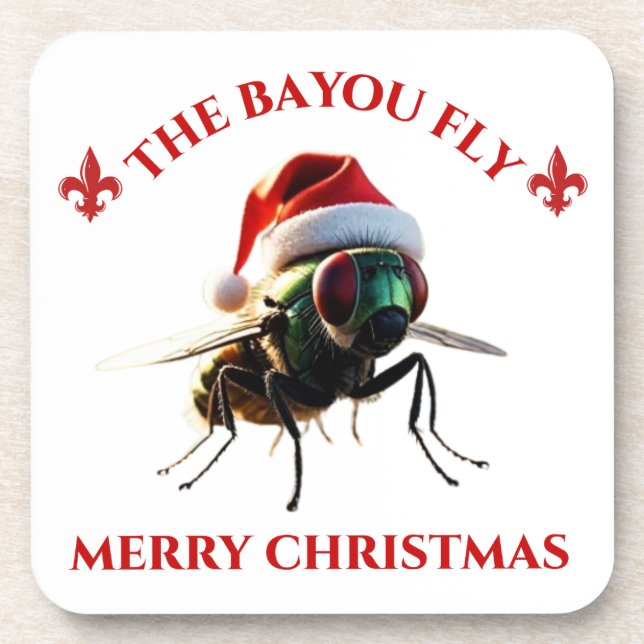 Dessous-de-verre Joyeuses Fêtes The Bayou Fly (Devant)