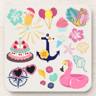 Dessous-de-verre Joyeux Anniversaire Marin Mignon