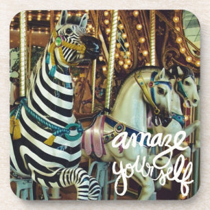 Dessous-de-verre Joyeux Cheval et Zebra Vous émerveiller