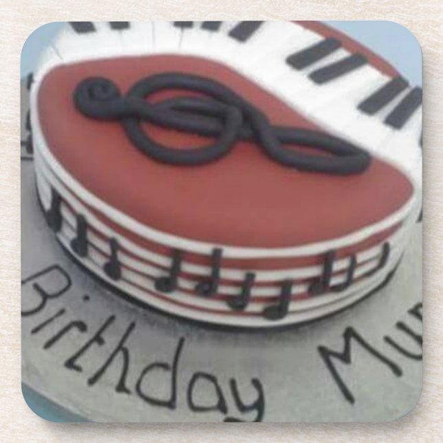 Dessous-de-verre Joyeux gâteau de maman d'anniversaire (Devant)