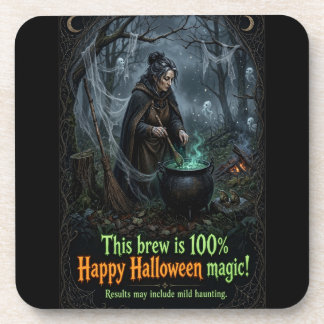 Dessous-de-verre Joyeux Halloween Magic Sorcière Fait Bouillir