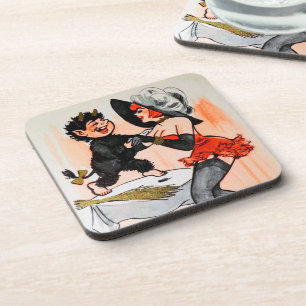 Dessous-de-verre Joyeux Krampus avec Temptress Vintage Noël