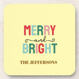 Dessous-de-verre Joyeux Noël Bonne Année en famille