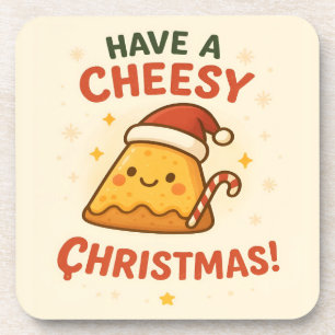 Dessous-de-verre Joyeux Noël Fromage Rigolo Amateurs de Pizza Noël