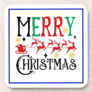 Dessous-de-verre Joyeux Noël Père Noël Sleigh-61049 T-Shirt Sweat -