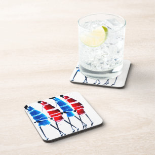 Dessous-de-verre Joyeux peuple Massaï Guerriers Marcher Art Imprime