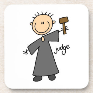 Dessous-de-verre Juge Stick Figure