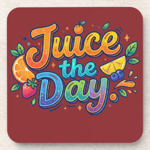 Dessous-de-verre Juice the Day – Motivation Citron Amusante