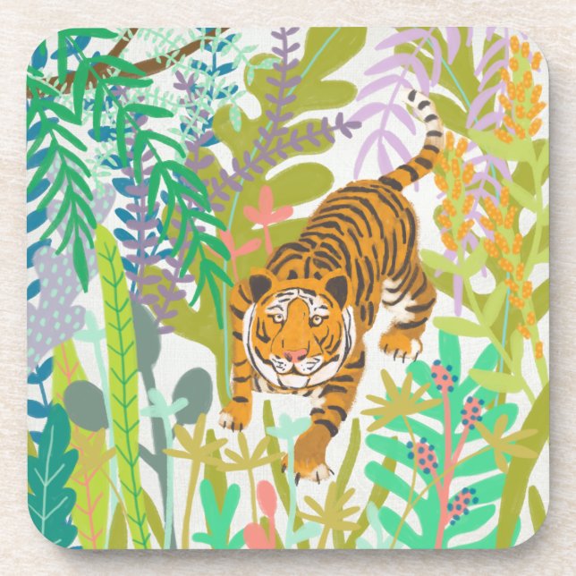 Dessous-de-verre Jungle Roar - Tigre (Devant)