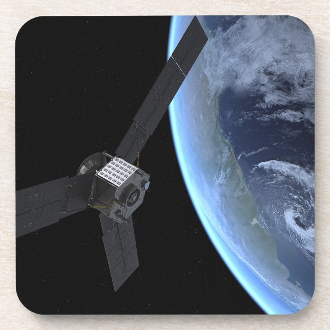 Dessous-de-verre Juno Spacecraft Pendant Son Vol Sur Terre (Devant)