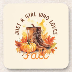 Dessous-de-verre Just A Girl Who Love Fall - Cosy Autumn Vibes