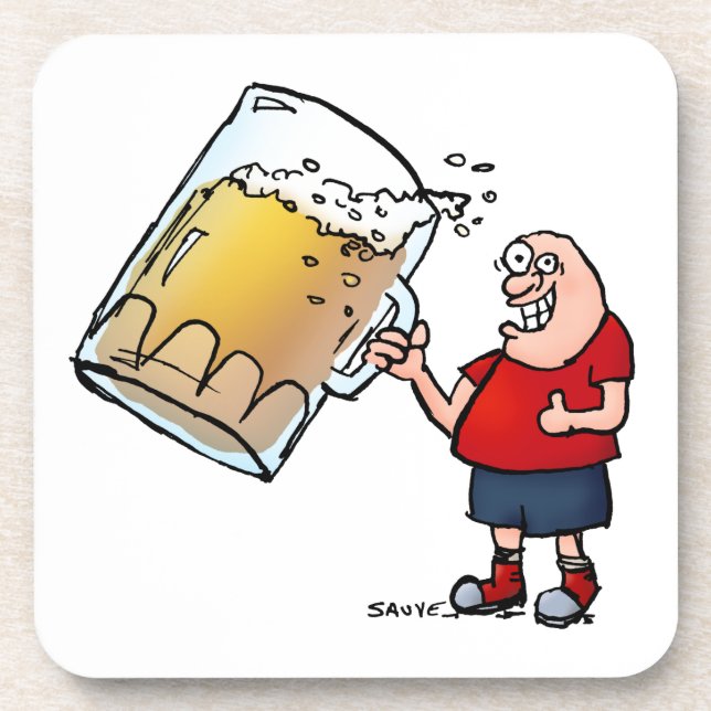 Dessous-de-verre Juste un grand buveur de bière (Devant)