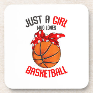 Dessous-de-verre Juste une fille qui aime la fille de basket-ball