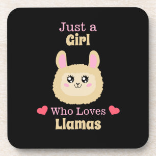 Dessous-de-verre Juste une fille qui aime les lamas