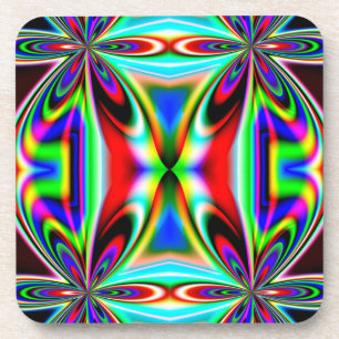 Dessous-de-verre Kaleidoscope Abstrait Design coloré-11438