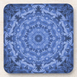 Dessous-de-verre Kaleidoscope bleu royal complexe