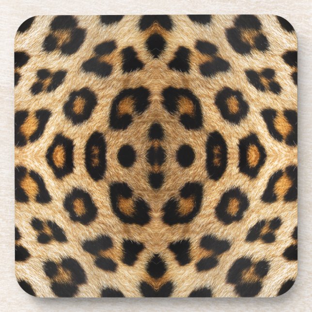 Dessous-de-verre Kaleidoscope Leopard Fur Motif (Devant)