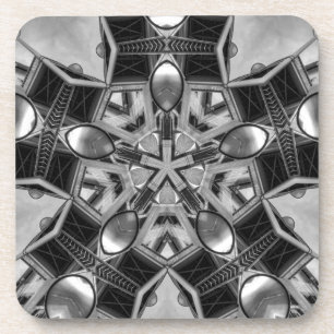 Dessous-de-verre Kaleidoscope Star gris foncé...